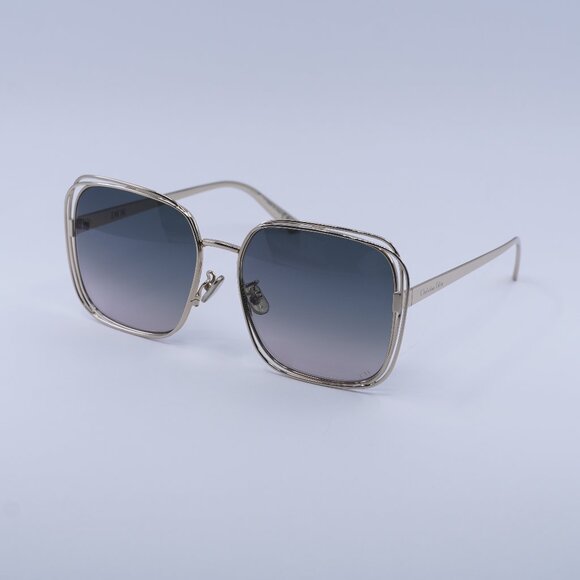 🕶️ New Dior DIORFILDIOR S1U D0AL Sunglasses - Gold Frame, Grey Lenses - Picture 1 of 10